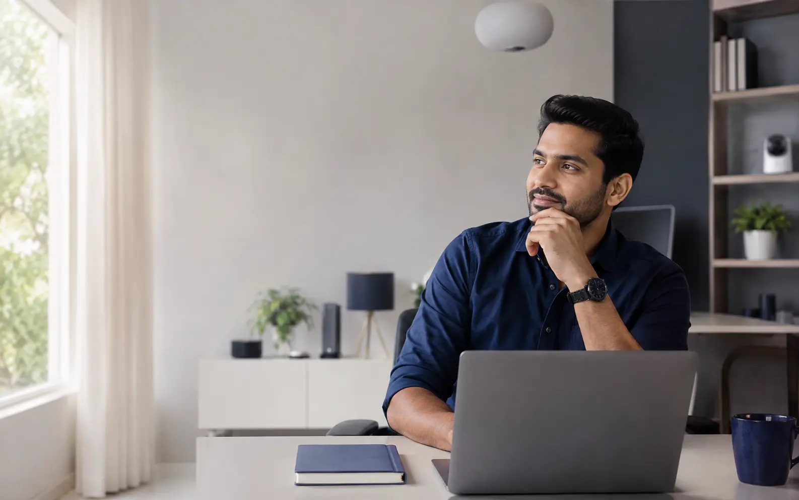 A customer considering technology for work and everyday life